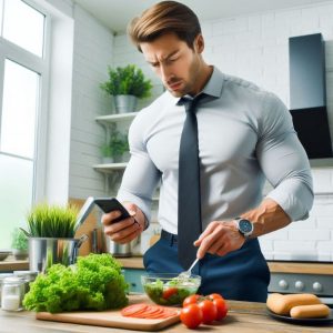 man preparing a meal